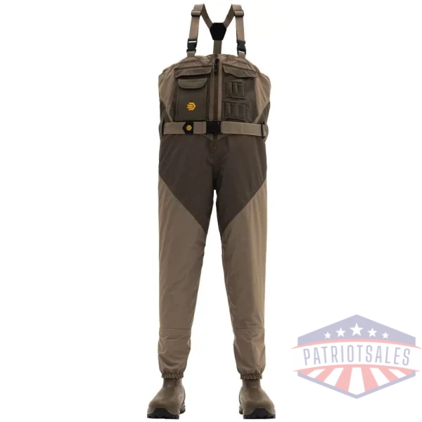 lacrosse alpha agility select zip waders brown 1600g size 8