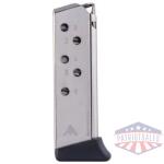 Mec-Gar Handgun Magazine Walther PPK .380 ACP Carbon Steel Tube Nickel 6 rds