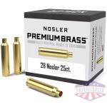 Nosler Unprimed Brass Rifle Cartridge Cases .28 Nosler 25/Box