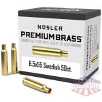 Nosler Unprimed Brass Rifle Cartridge Cases 50/ct 6.55x55mm