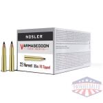 Nosler Varmegeddon Rifle Ammunition .22 Hornet 35 gr FB Tipped 3000 fps - 20/ct