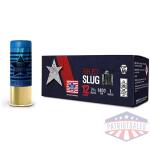 PPU Stars & Stripes Rifled Slug Shotshells 12ga 2-3/4'' 1oz 1400fps Slug 10/ct