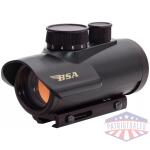 BSA Illuminated Red Dot Sight 1x30mm 5 MOA Red Dot - Black