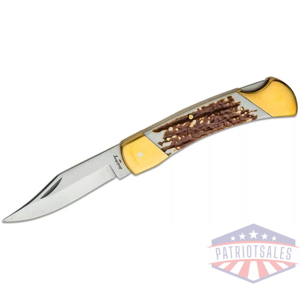 Uncle henry lb8cp bear paw folding knife 3 7/10" blade next gen staglon handle - image 1