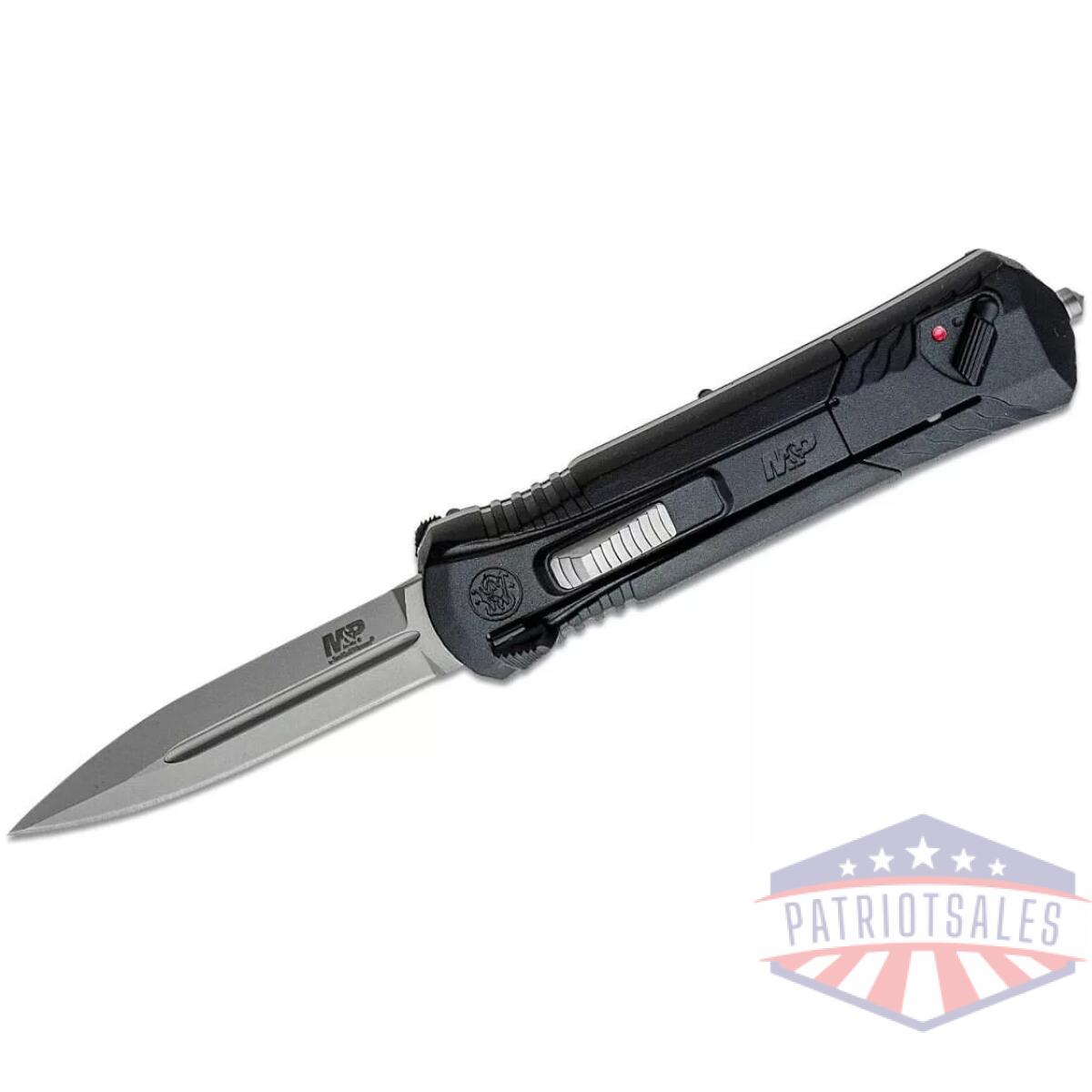 Smith & wesson mpotf10 otf assisted knife 3 1/2" spear point blade black - image 1