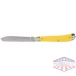 Old Timer 94OTY Gunstock Trapper Folding Knife Yellow