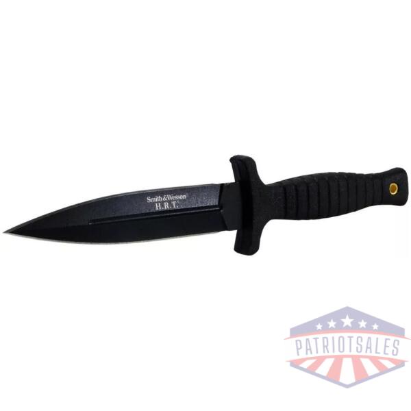 Smith & Wesson H.R.T. False Edge Fixed Knife 4-7/10" Dagger Blade Black