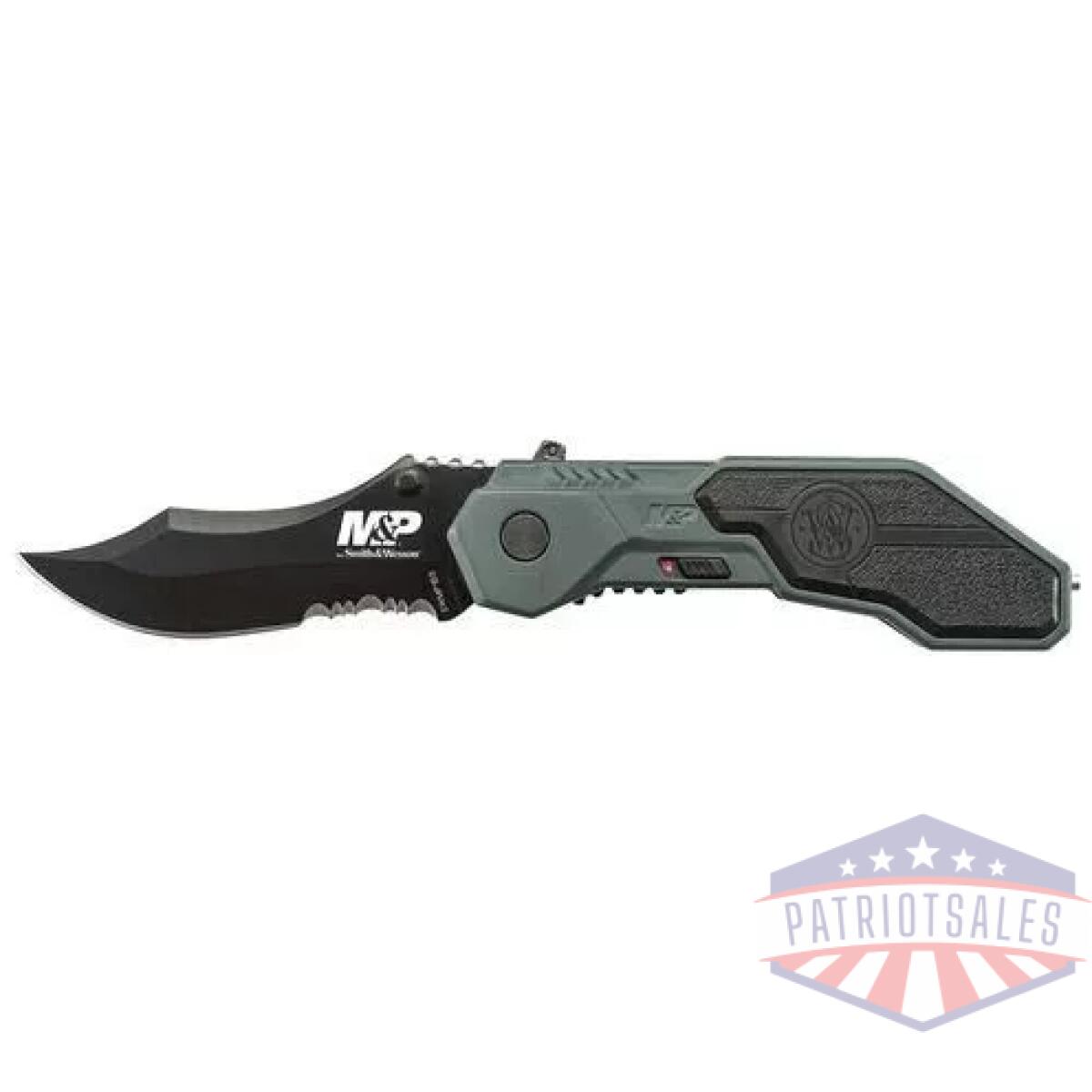 Smith & wesson m&p m. A. G. I. C. Assisted opening clip point folding knife 2 9/10" blade blue - image 1