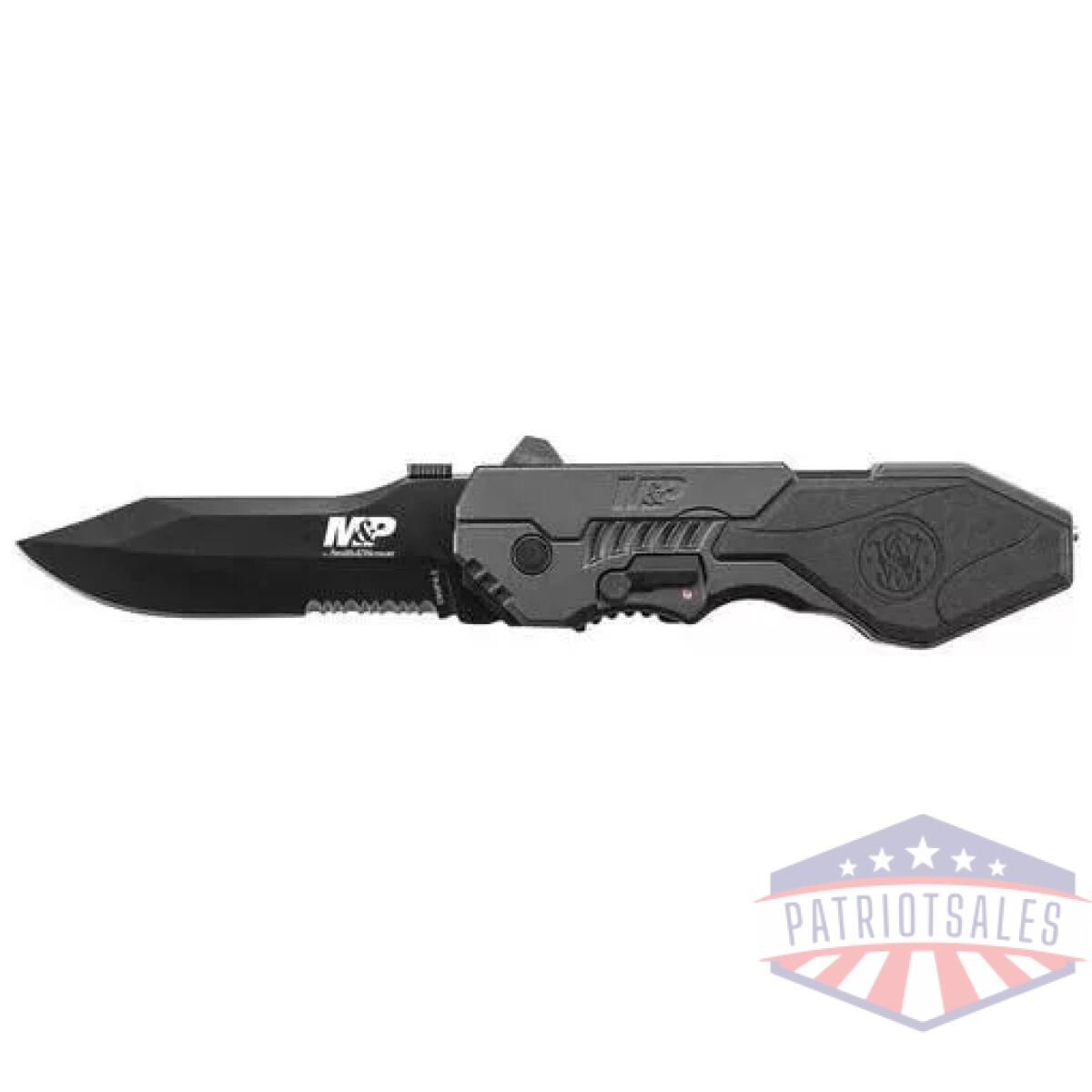 Smith & wesson m&p m. A. G. I. C. Assisted opening clip point folding knife 3 3/5" blade black - image 1