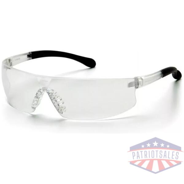 Pyramex Provoq Safety Glasses Black with Clear Lens