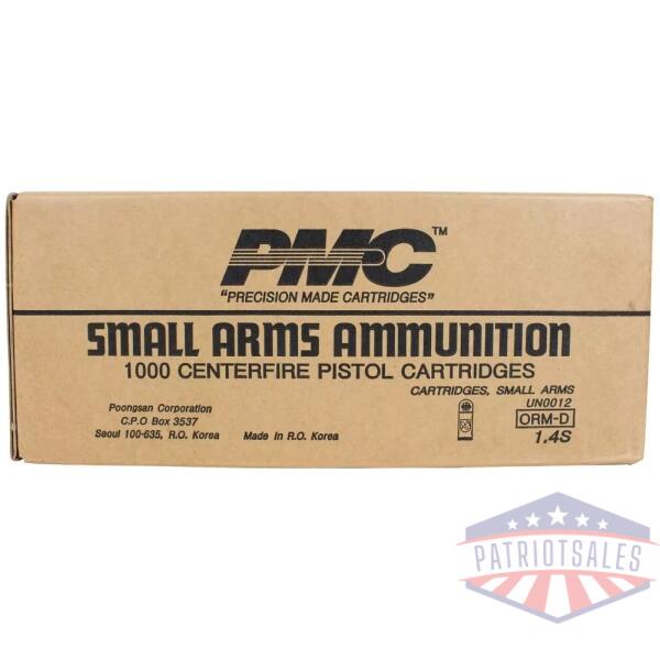 PMC Bronze Handgun Ammunition .380 ACP 90 gr FMJ 920 fps 1000/ct