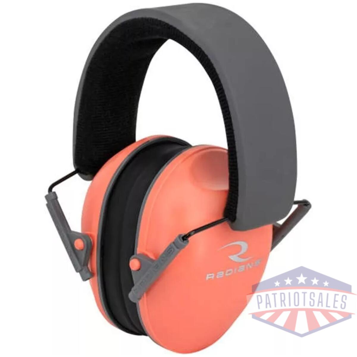 Radians lowset passive ear muff 21db coral/charcoal - image 1