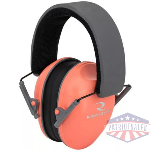Radians Lowset Passive Ear Muff 21dB Coral/Charcoal