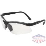 Radians Revelation Sporting Goods Shooting Glasses Black with Clear Lens