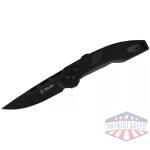 Telum Incinerator Tactical Automatic Knife 3-1/2" Drop Point Blade Black