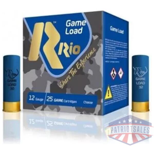 Rio Top Game HV Shotshells 12 ga 2-3/4" 1-1/4 oz 1330 fps #8 25/ct