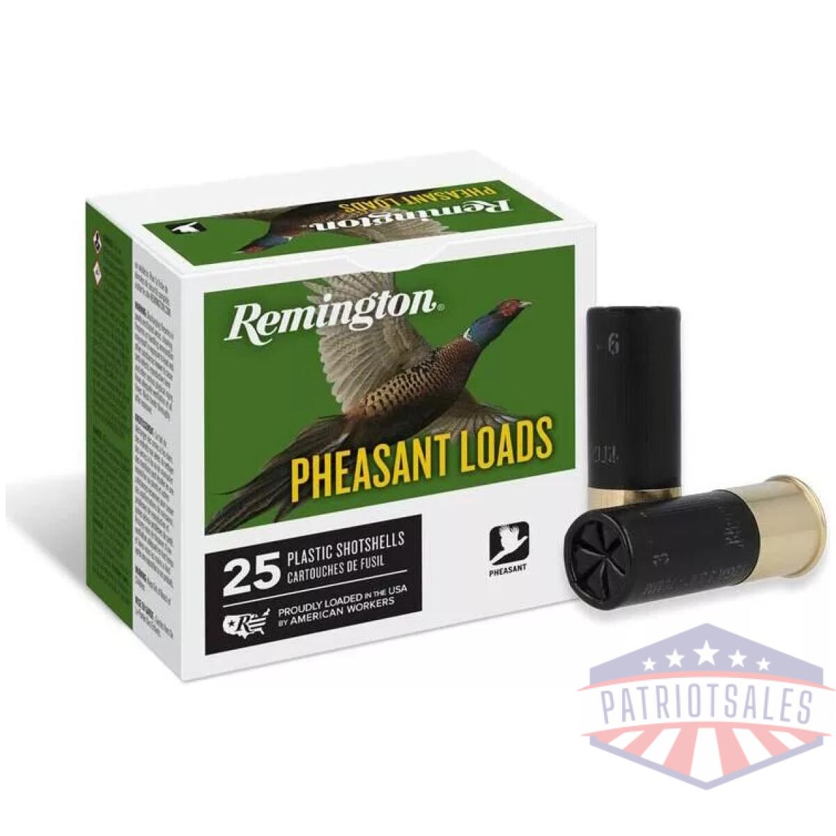 Remington pheasant load 12 ga 2-3/4" 1-1/4 oz #4 1330 fps 25/ct - image 1