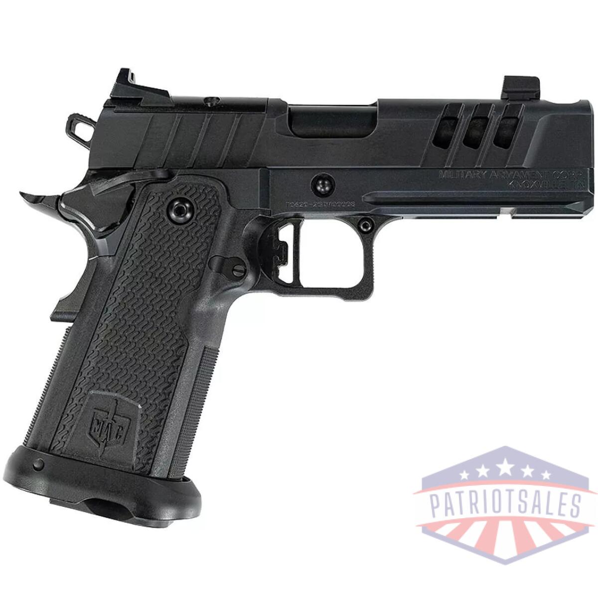 Sds mac 9 ds comp handgun 9mm luger  17rd magazines(2) 4. 25'' barrel  aos optic plate black - image 1