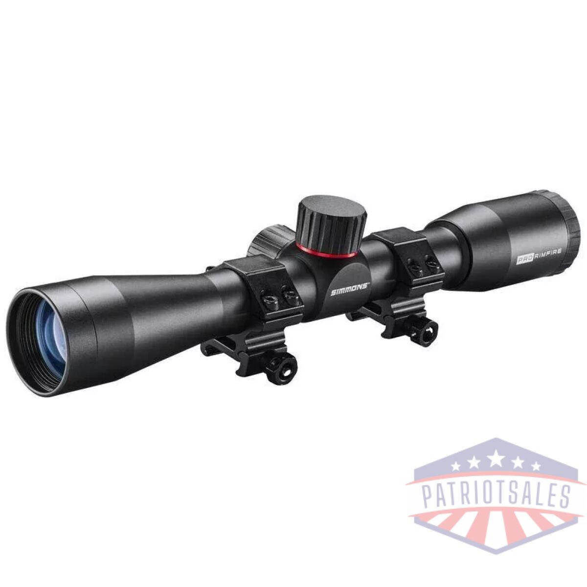 Simmons pro target rimfire rifle scope 4x32mm 1" sfp truplex dovetail rings - image 1