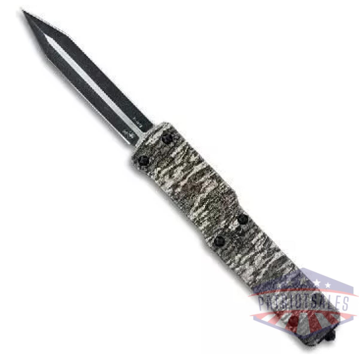 Templar knife premium large zinc weighted knife 3-1/2" d2 dagger blade mossy oak bottomland - image 1