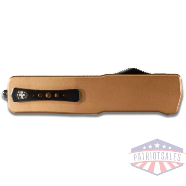 Templar Knives Premium Lightweight Anodized Bronze Small Automatic Knife 3" Drop Point Blade Bronze