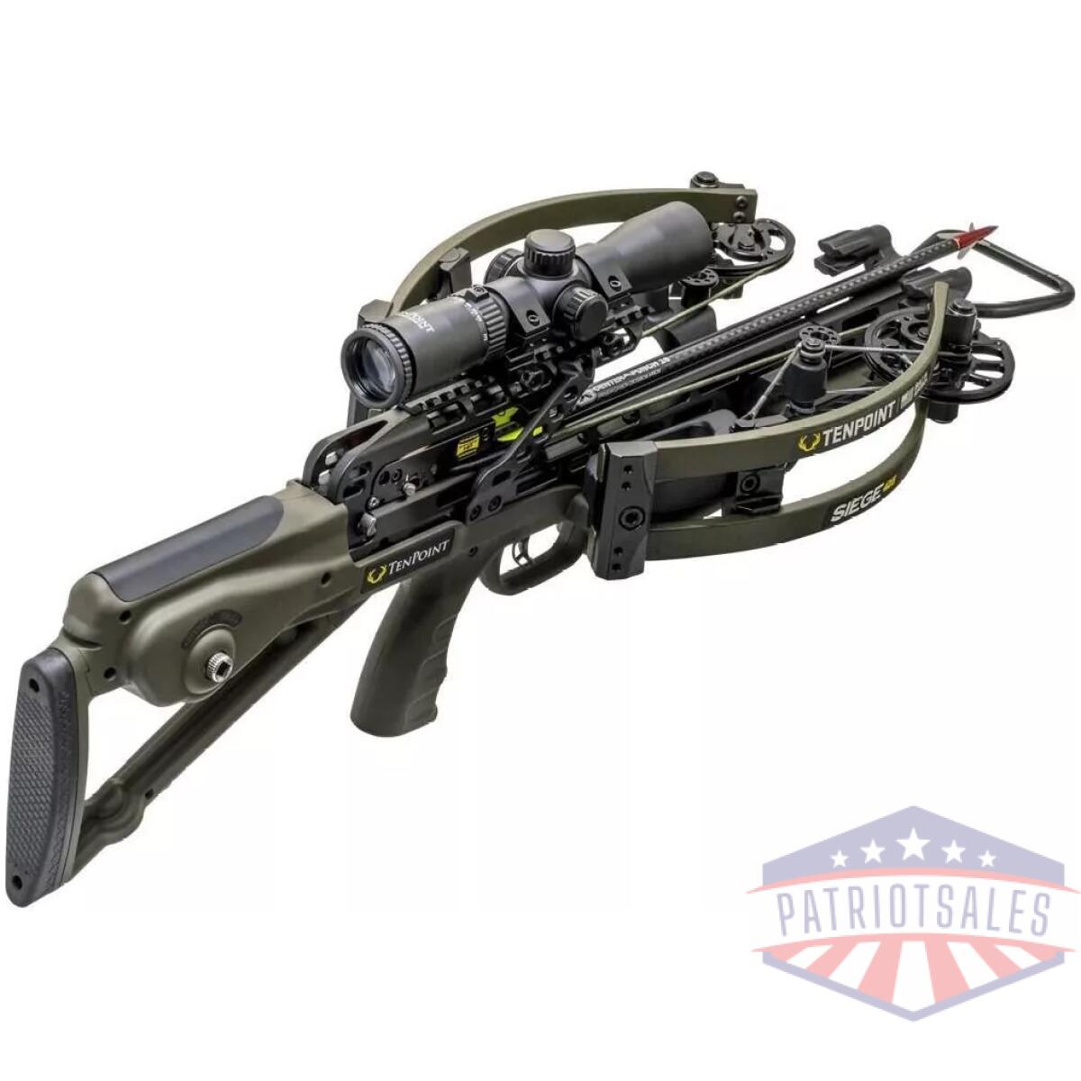 Tenpoint siege 425 acuslide rangemaster 100 scope moss green - image 1