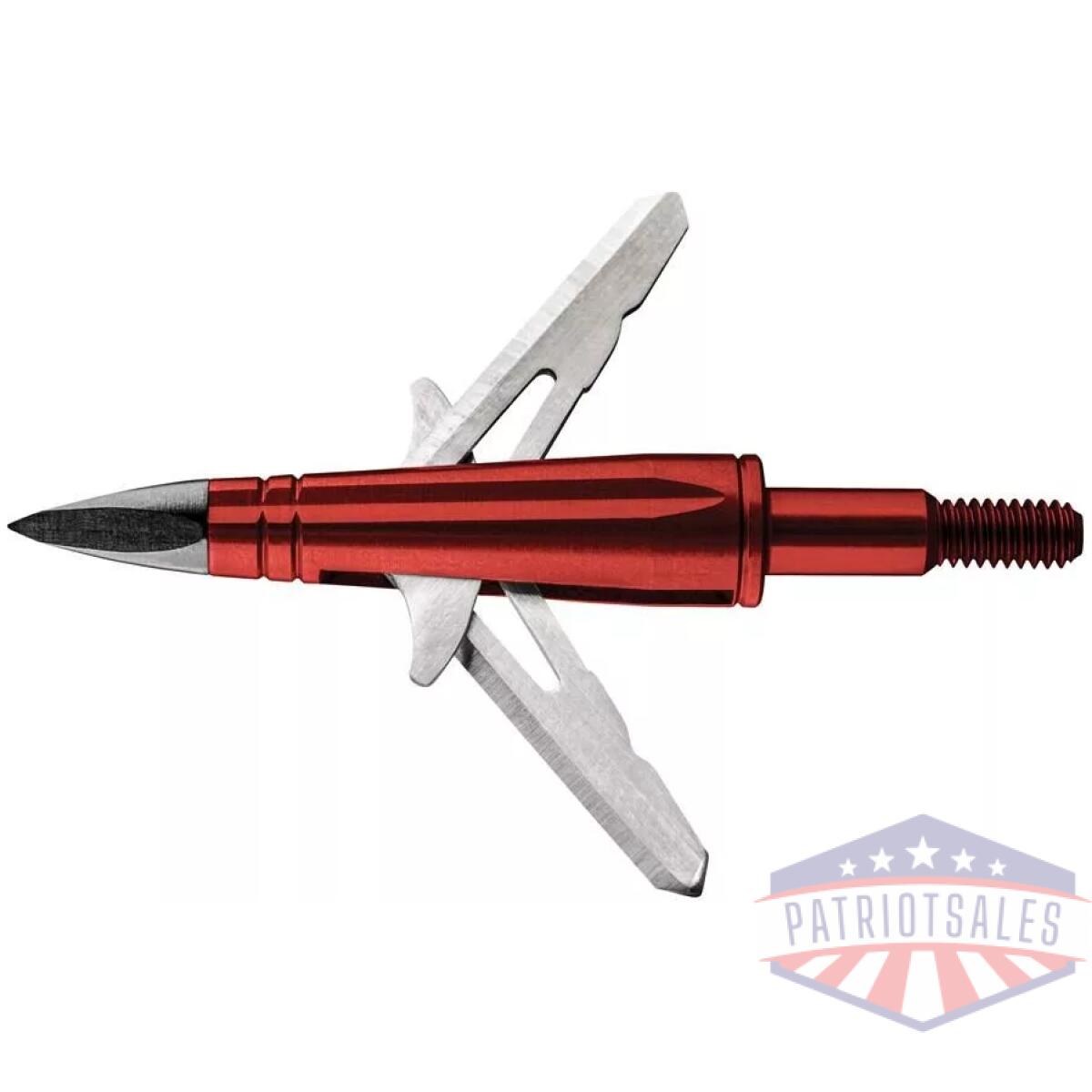 Ten point evo-x centerpunch broadhead (rear deploying) red 3/pk - image 1