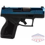Taurus GX4 Handgun 9mm Luger 10rd Magazines (2) 3" Barrel Blue Slide and Black