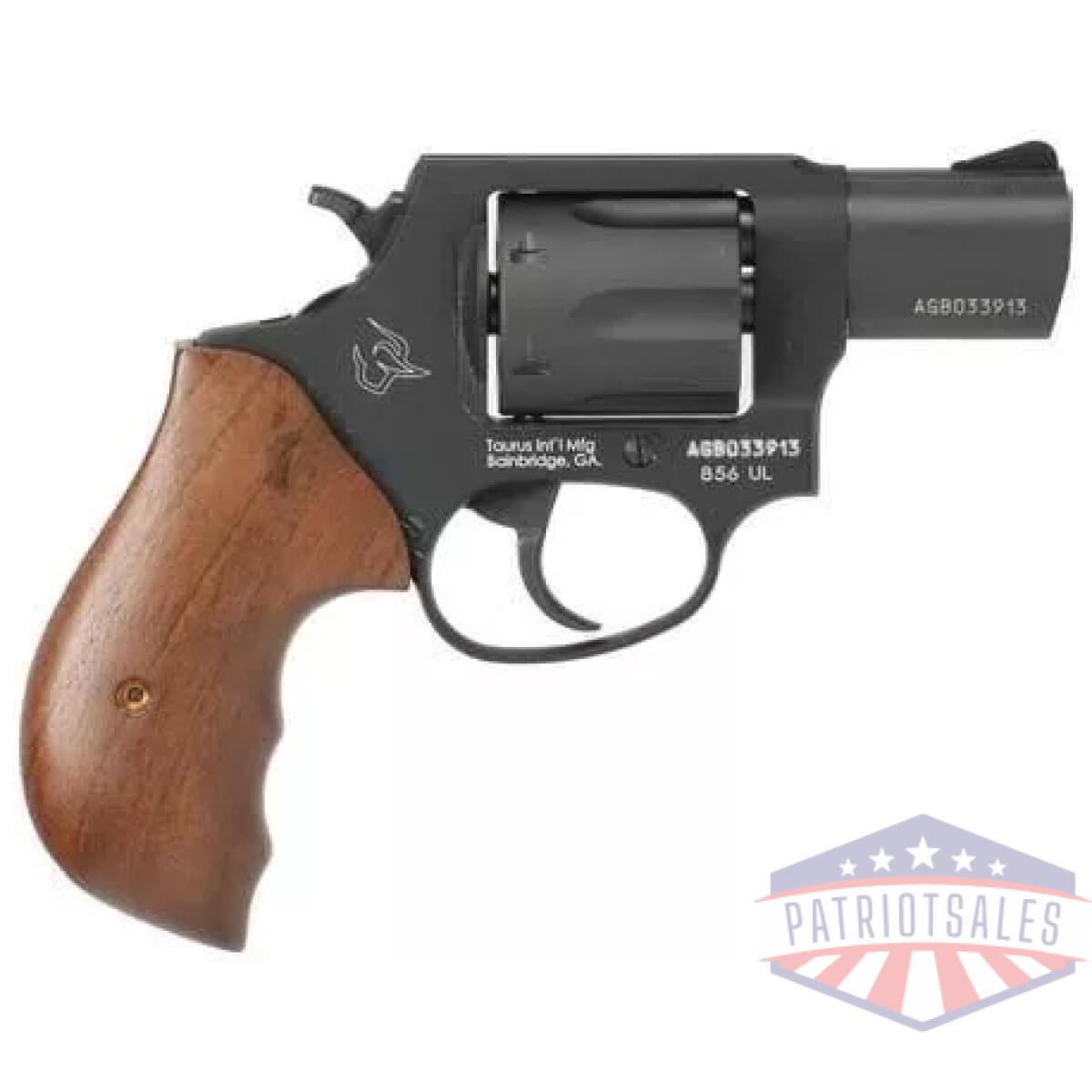 Taurus 856 ultra light handgun. 38 spl 6rd capacity 2" barrel turkish black frame walnut grips - image 1