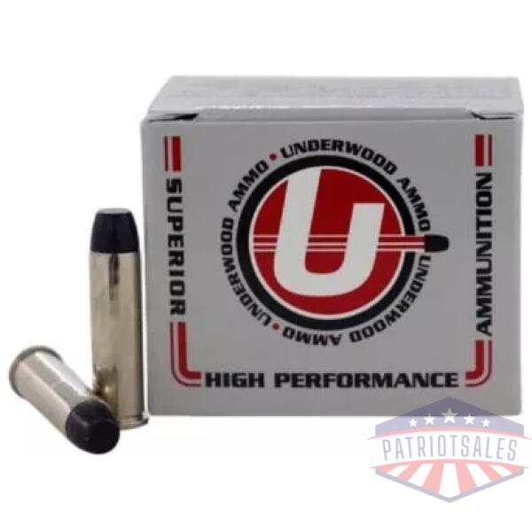 Underwood Ammo Lead Flat Nose Gas Check Handgun Ammunition 357 Mag 180gr LFN 784 fps 20/ct