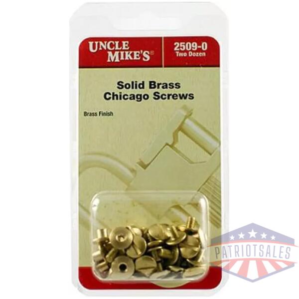Uncle Mike's Chicago Brass Screws - 24 Pack