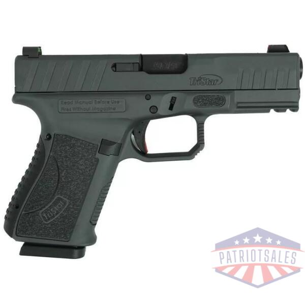 Tristar APOC Handgun 9mm Luger 15rd Magazine(2) 4" Barrel Fiber Optic Sights Black Sniper Gray
