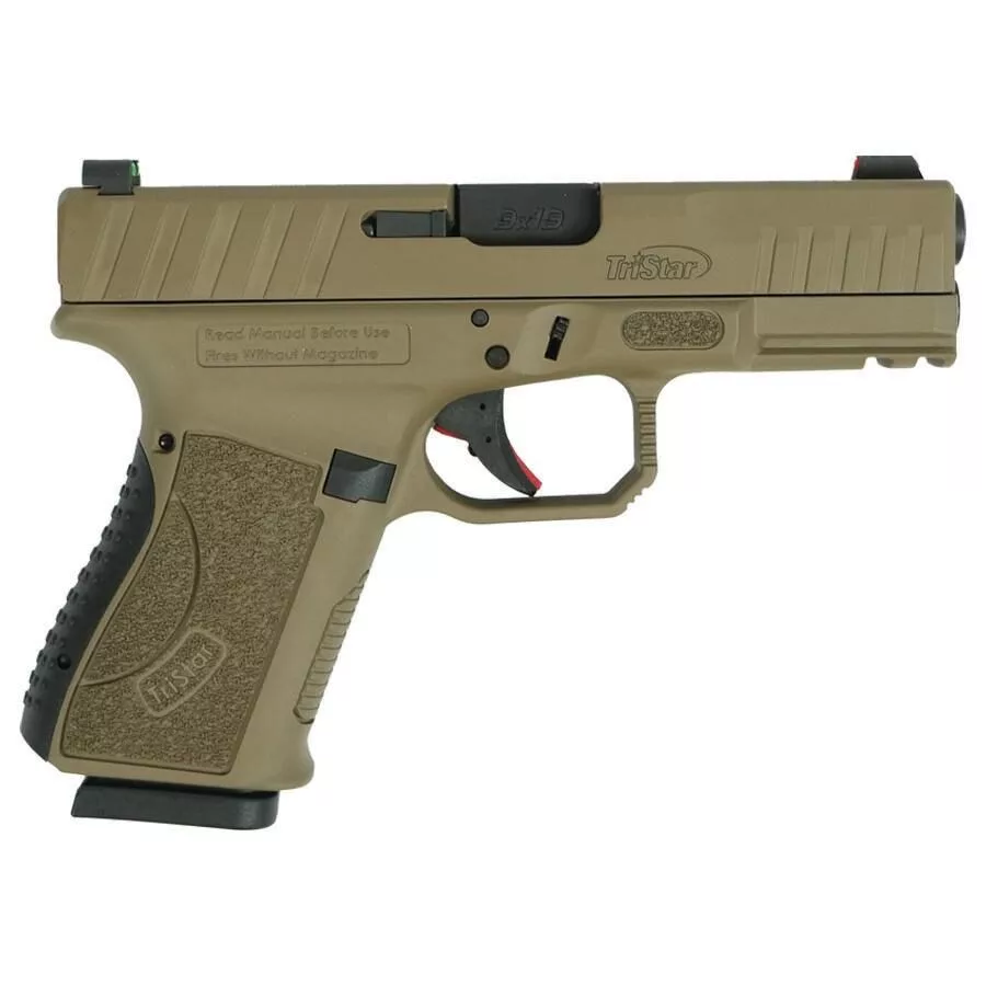 Https3A2F2Fmedia.chattanoogashooting.com2Fimages2Fproduct2Fuo857722Ftristar_Apoc_Handgun_9Mm_Luger_15Rd_Magazine_4_Barrel_Fiber_Optic_Sights_Fde_Uo85772_0000_Right Tristar apoc handgun 9mm luger 15rd magazine(2) 4" barrel fiber optic sights fde - image 1