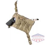 Viking Tactics Big Rig Chest Holster for Revolvers Coyote Tan
