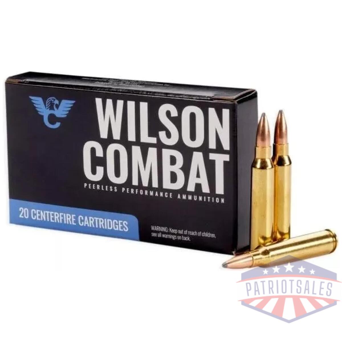 Wilson combat sierra sbt rifle ammunition. 223 rem 65gr sp 2730 fps 20/ct - image 1