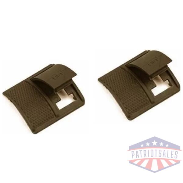 Weaver Short Locking Rail Panel Short - 1.6" Short 2 pk - Dark Earth
