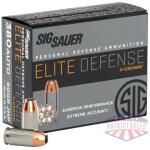 Sig Sauer Elite Performance Pistol Ammunition .380 ACP 90 gr Elite V-Crown JHP Box 20