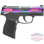 Sig Sauer P365X Handgun 9mm Luger 12rd Magazines (2) 3.1" Barrel Rainbow Titanium Slide with Black Frame