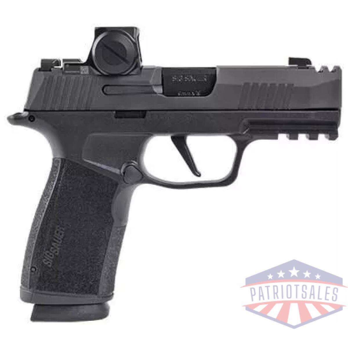 Sig sauer p365x macro compact handgun 9mm luger 17rd magazines (2) 3. 1" barrel black with romeo-x red dot - image 1