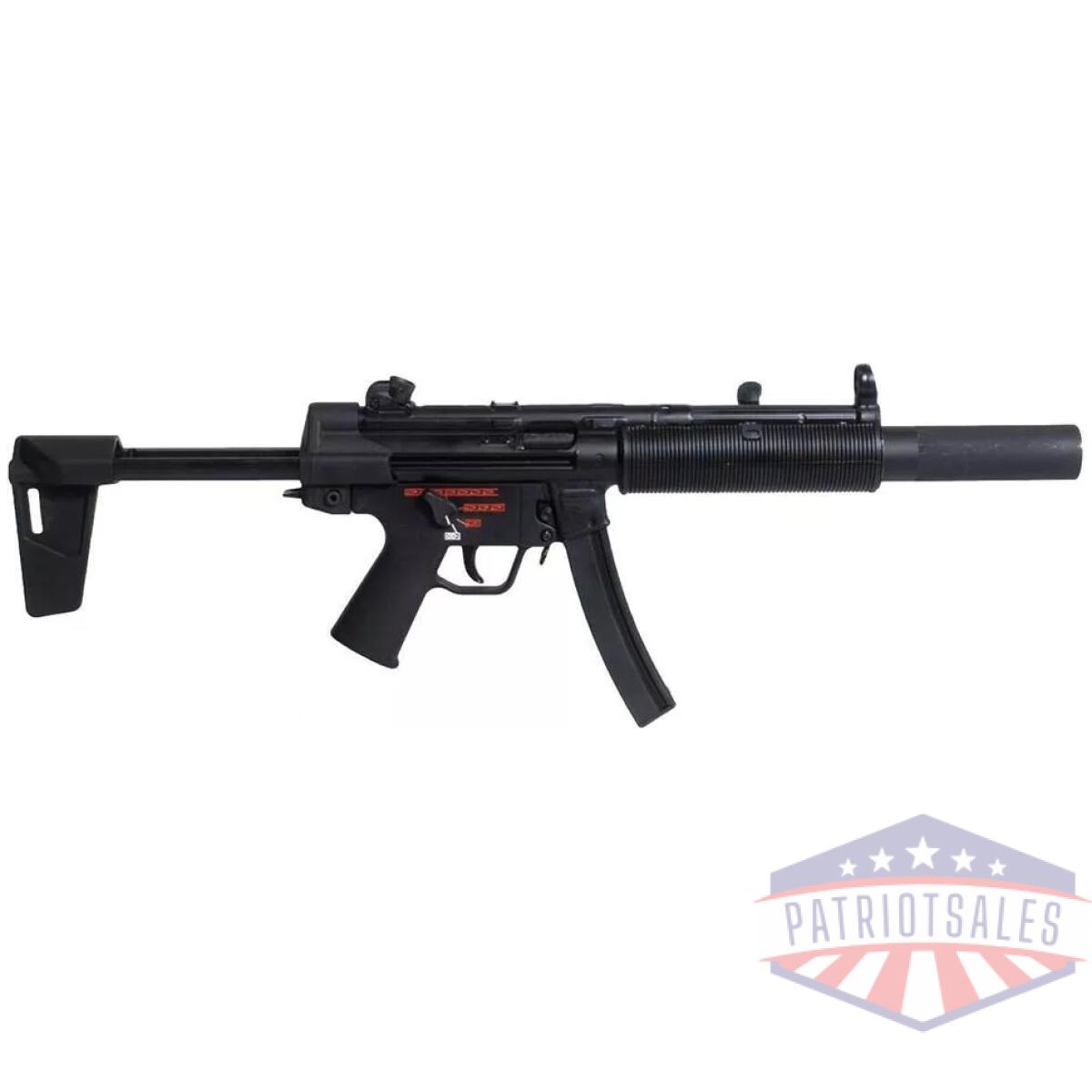 Century arms ap5-sd rifle 9mm luger 30rd magazines (2) 5. 75" 1/2x28 threaded barrel black with brace - image 1