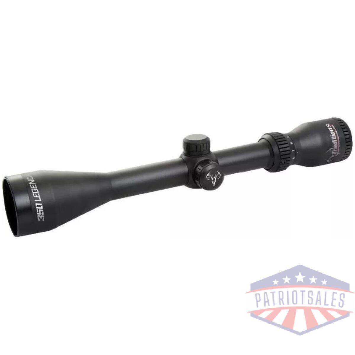 Traditions 350 legend rifle scope 3-9x40 1" sfp illum bdc rangefinding - image 1