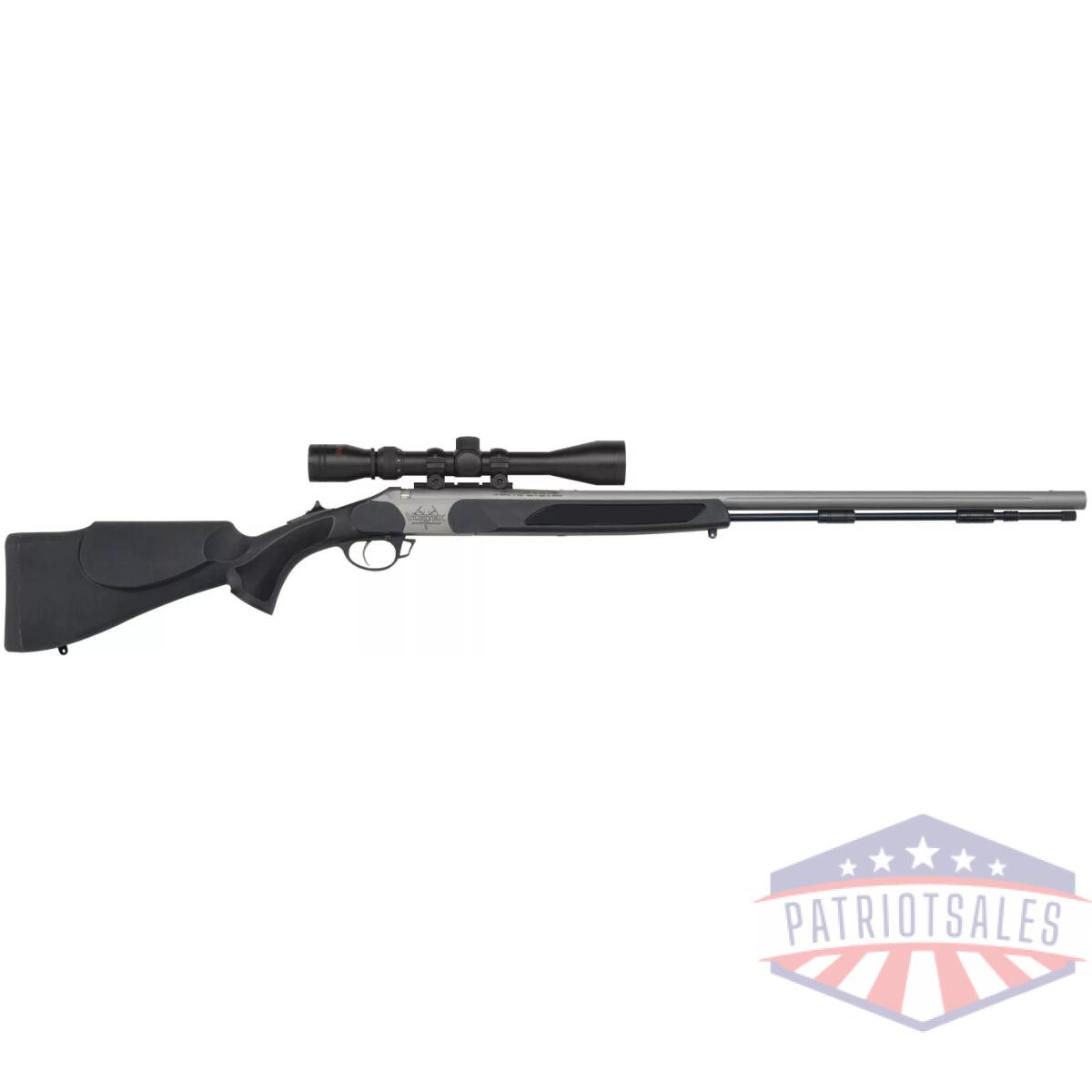 Traditions vortek strikerfire 1:24" vapr twist muzzleloader. 50 cal syn black 3-9x40mm duplex scope - image 1