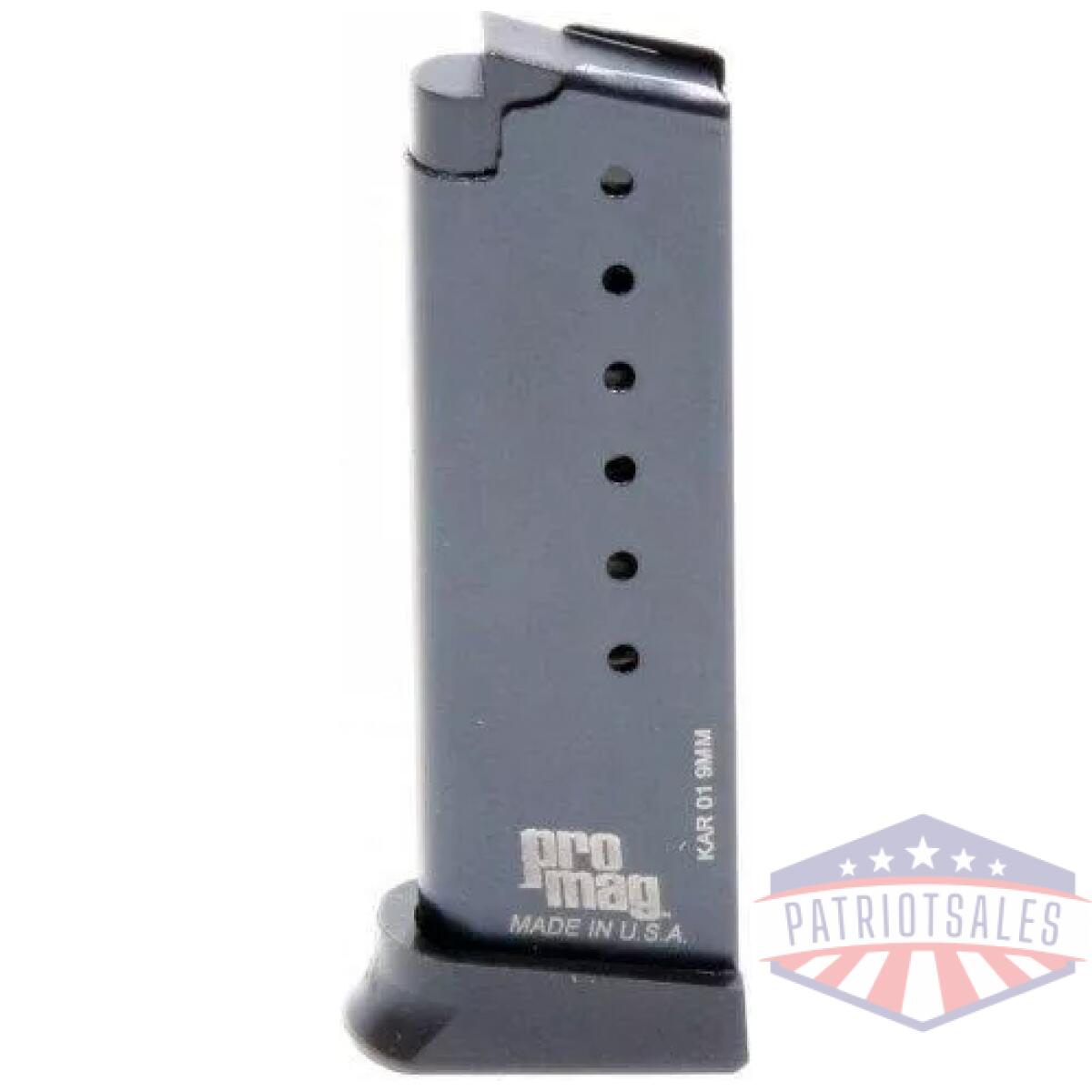 Promag kahr arms k9/p9/e9 magazine 9mm blued steel 7/rd - image 1
