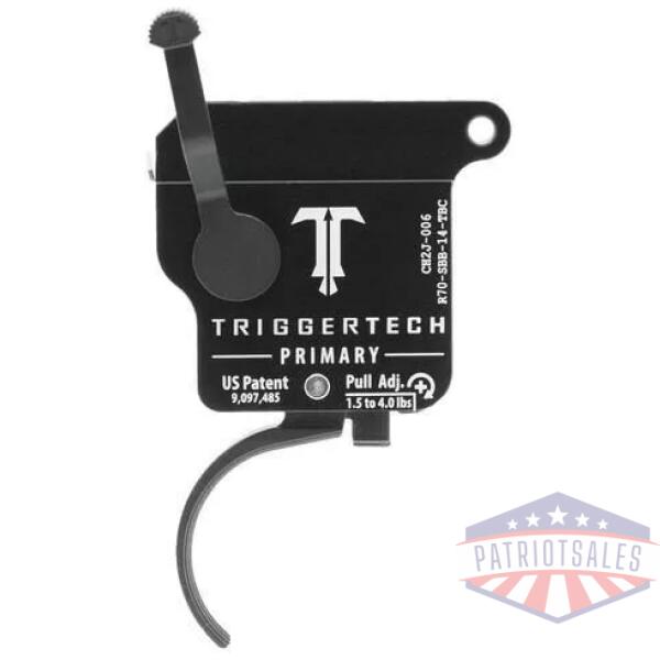 TriggerTech Rem 700 Primary Curved Trigger Single Stage Black/Black
