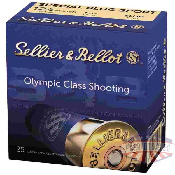 Sellier & Bellot Shotgun Ammunition 12 ga 2 3/4" 1 oz Sepcial Slug Sport 25/ct