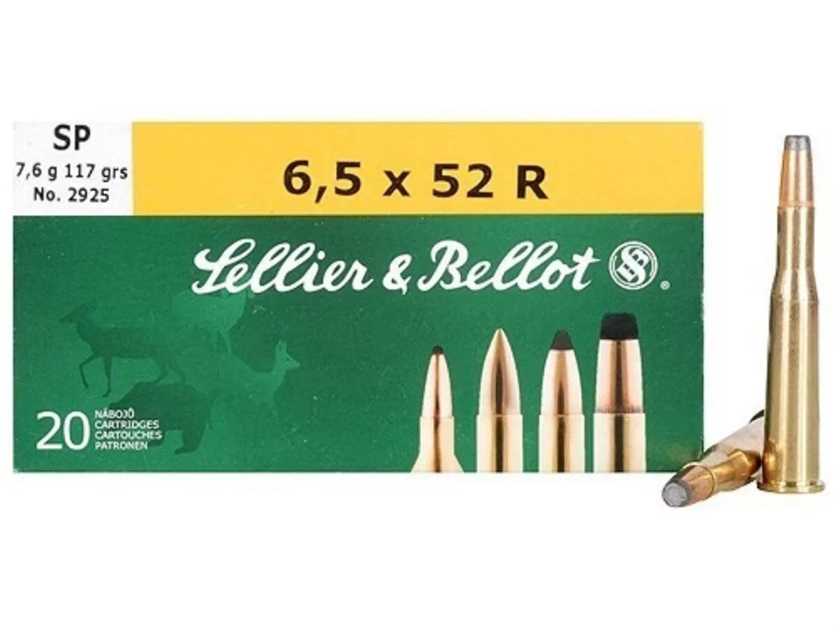 Https3A2F2Fmedia.chattanoogashooting.com2Fimages2Fproduct2Fzysb6552Ra2Fzysb6552Ra-2 Sellier & bellot rifle ammunition 6. 5x52r 117 gr sp 775 fps - 20/box - image 1