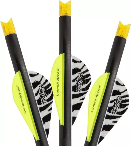 LUMENOK XBOW ARROW 20" CARBON - HD ORANGE CRESCENT NOCK 3PK