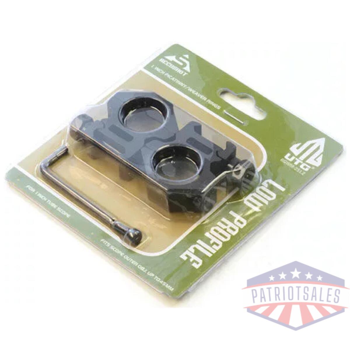 Utg rings 1" low profile - matte black picatinny/weaver - image 2