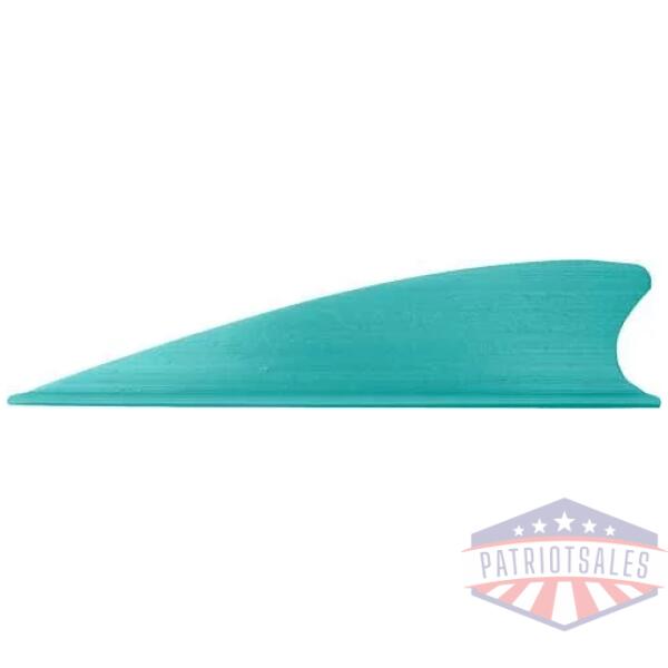 TAC VANES MATRIX 2.25" - SHIELD CUT TURQUOISE 36 PACK
