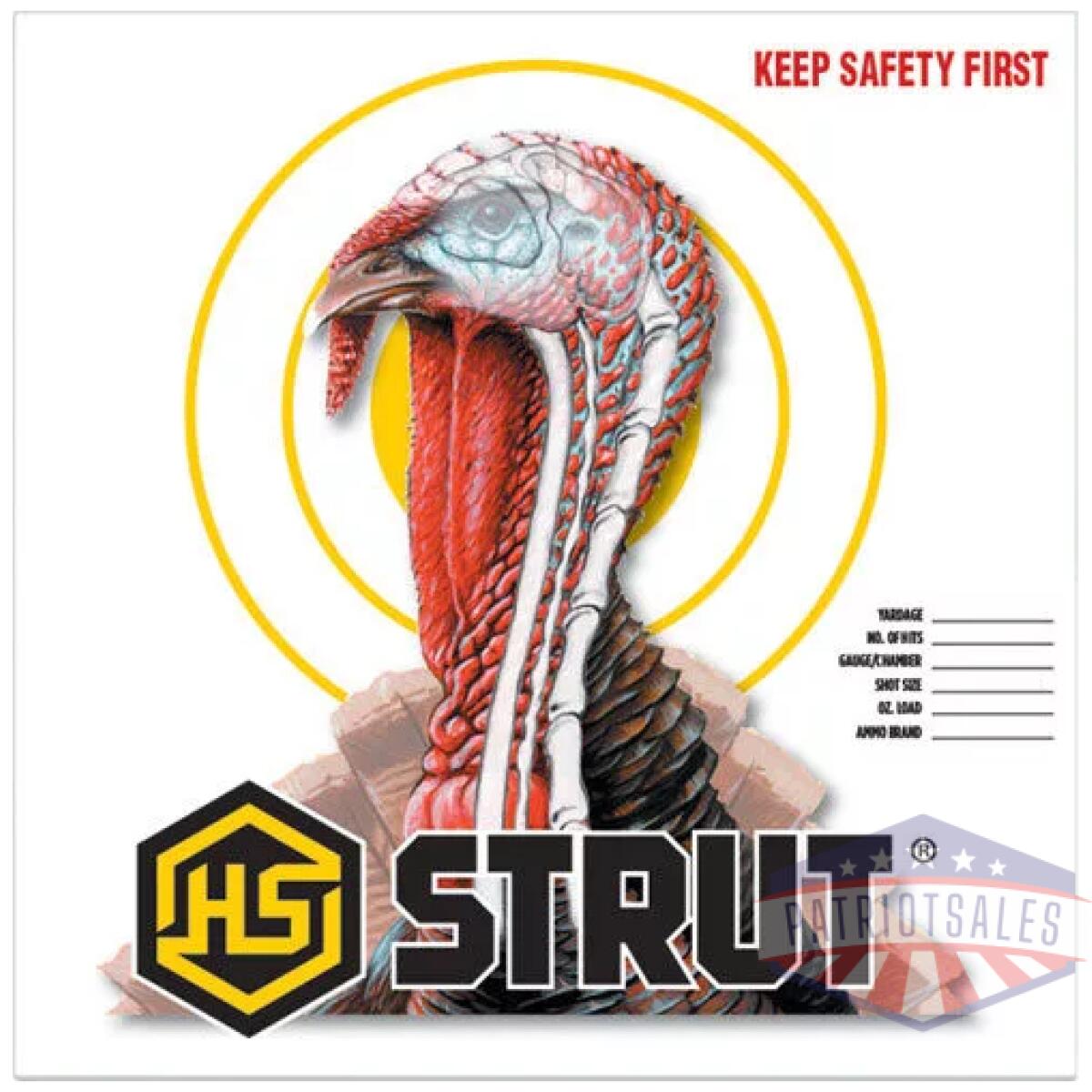 Hs strut turkey targets - 11" x 11" 12pk - image 1